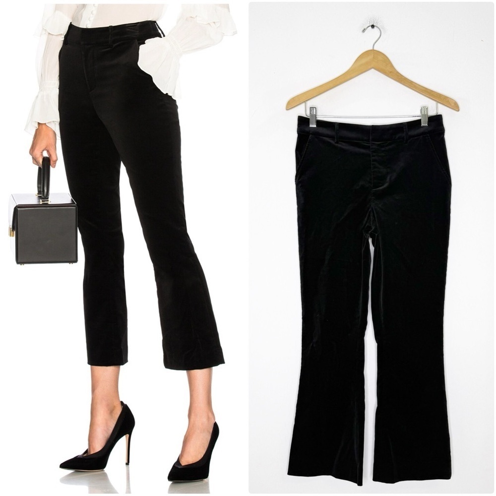 FRAME Denim Velvet Pants Black Size 4